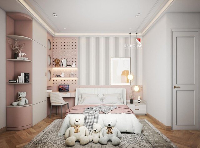 Thiết kế phòng ngủ con gái - Nội Thất RB HOUSE - Công Ty TNHH RB HOUSE